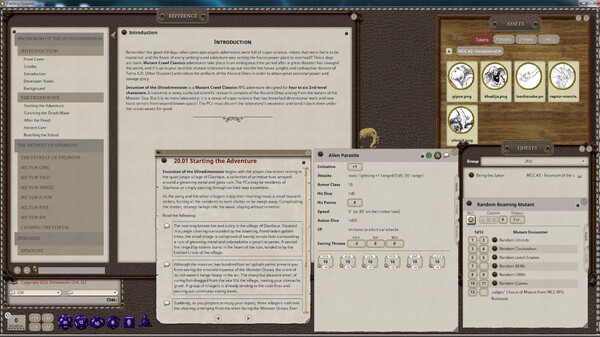Fantasy Grounds - Mutant Crawl Classics #3: Incursion of the Ultradimension