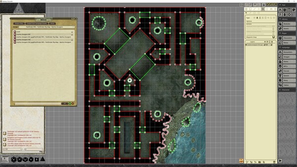 Fantasy Grounds - Pathfinder RPG - Pathfinder Flip-Mat - Mythos Dungeon
