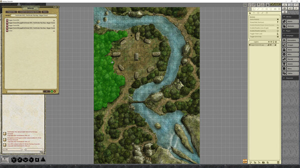 Fantasy Grounds - Pathfinder RPG - Pathfinder Flip-Mat - Bigger Forest