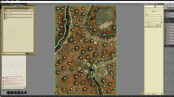 Fantasy Grounds - Pathfinder RPG - Pathfinder Flip-Mat - Bigger Forest