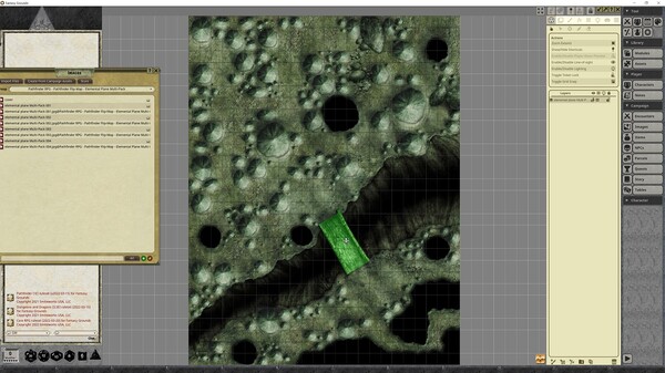 Fantasy Grounds - Pathfinder RPG - Pathfinder Flip-Mat - Elemental Planes Multi-Pack