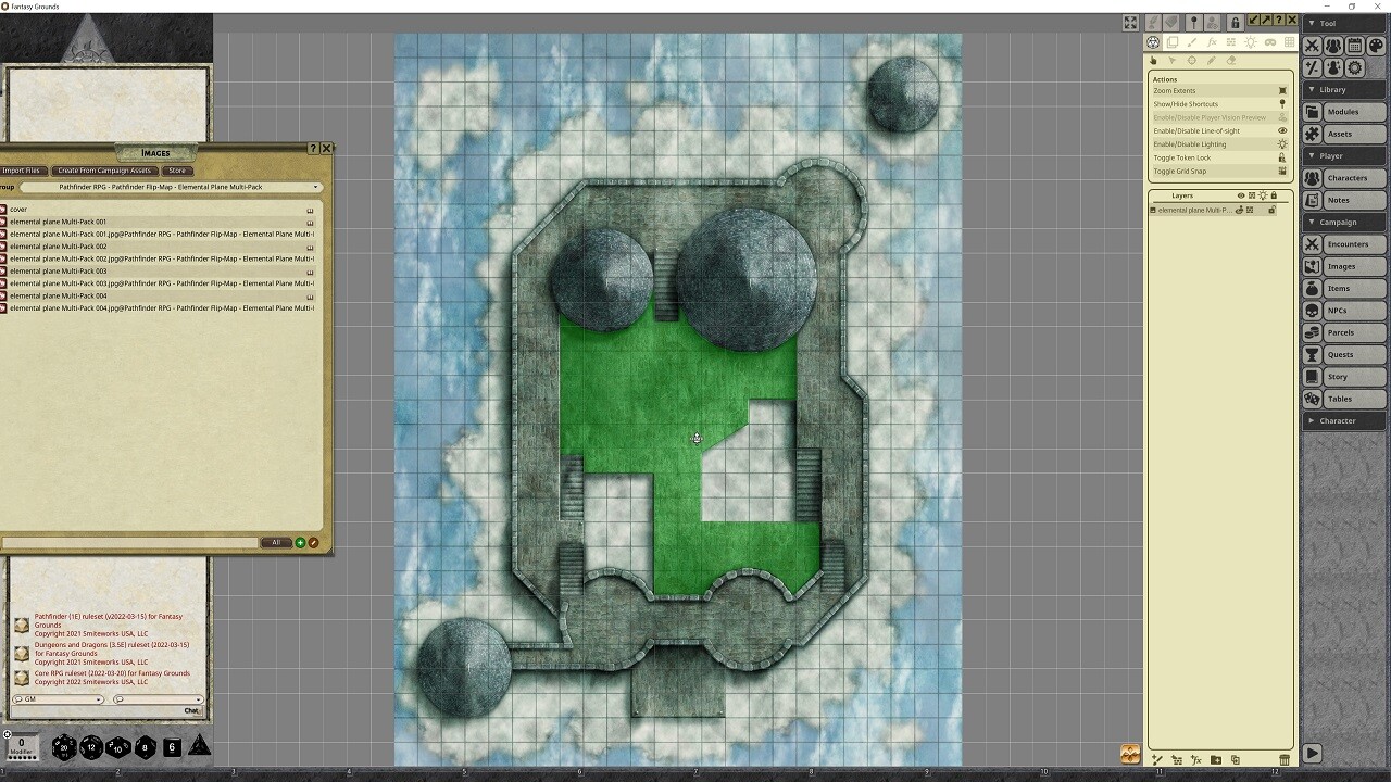 Fantasy Grounds - Pathfinder RPG - Pathfinder Flip-Mat - Elemental Planes Multi-Packのスクリーンショット 1