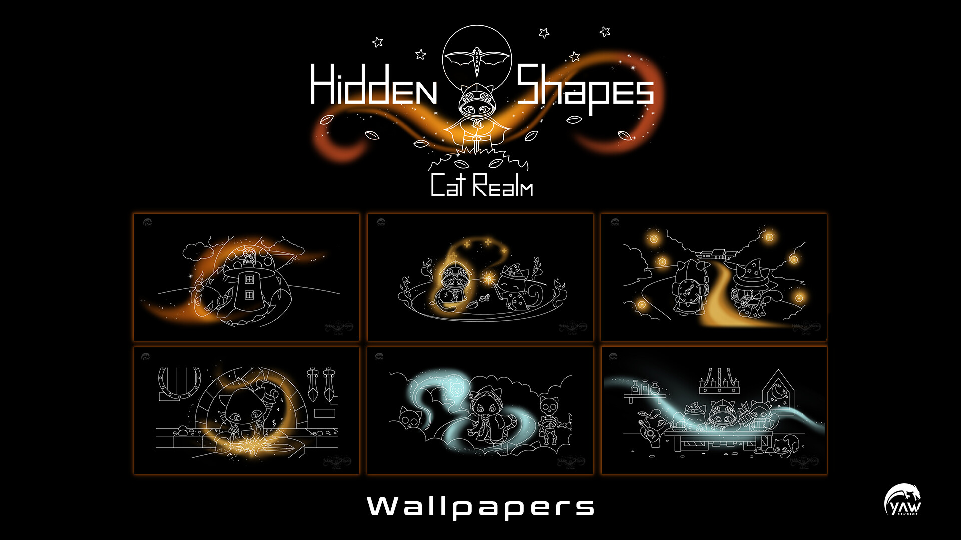 Hidden Shapes Cat Realm - Wallpapers Featured Screenshot #1