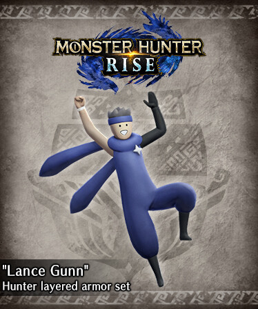 Monster Hunter Rise - &quot;Lance Gunn&quot; Hunter layered armor set