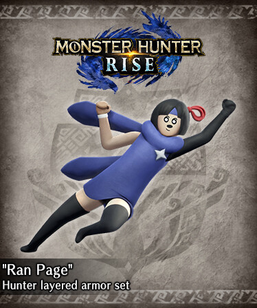 Monster Hunter Rise - "Ran Page" Hunter layered armor set