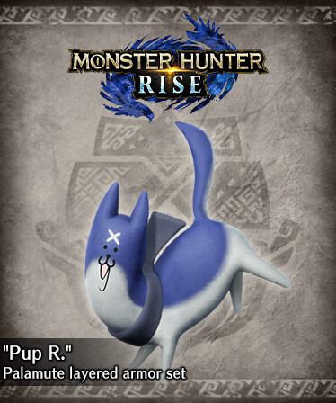 Monster Hunter Rise - &quot;Pup R.&quot; Palamute layered armor set