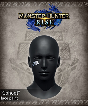 Monster Hunter Rise - &quot;Cohoot&quot; face paint