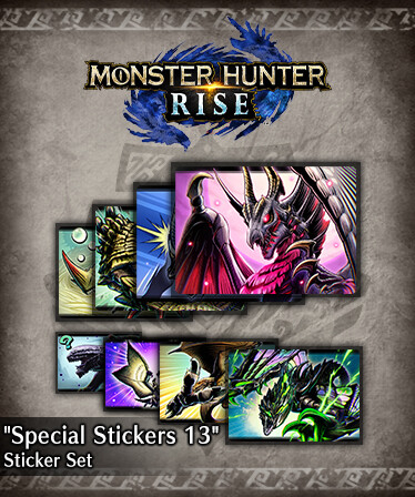 Monster Hunter Rise - &quot;Special Stickers 13&quot; sticker set