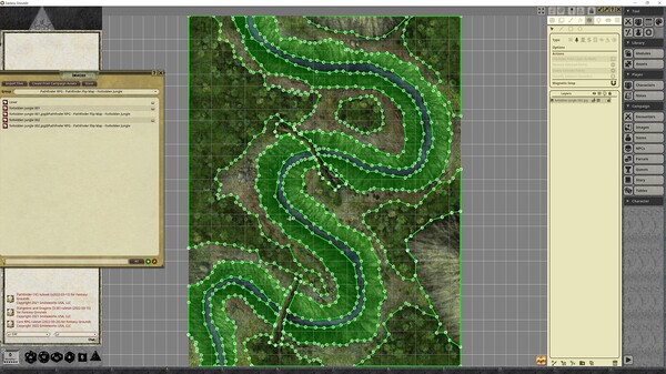 Fantasy Grounds - Pathfinder RPG - Pathfinder Flip-Mat - Forbidden Jungle