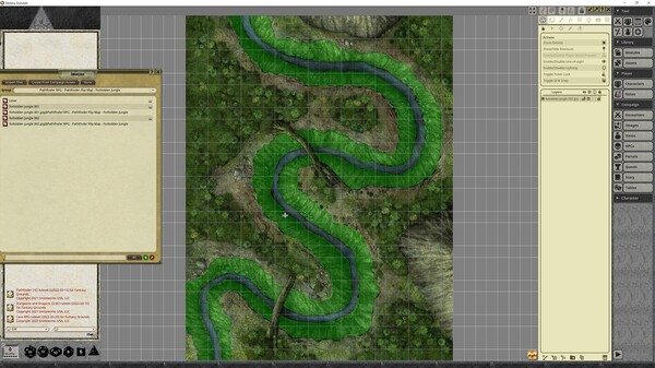 Fantasy Grounds - Pathfinder RPG - Pathfinder Flip-Mat - Forbidden Jungle
