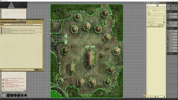Fantasy Grounds - Pathfinder RPG - Pathfinder Flip-Mat - Forbidden Jungle