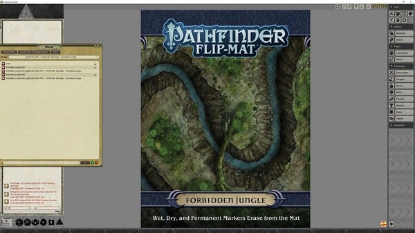 Fantasy Grounds - Pathfinder RPG - Pathfinder Flip-Mat - Forbidden Jungle