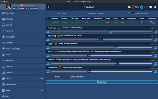 GPRO - Classic racing manager screenshot 4