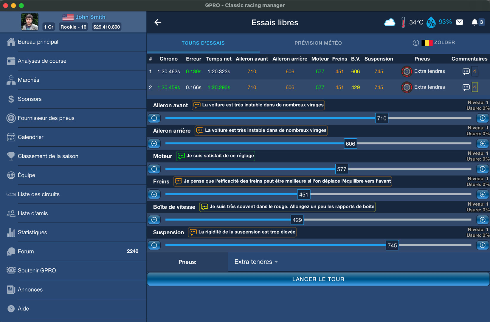 GPRO: Classic Racing Manager