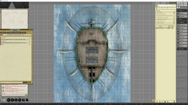 Fantasy Grounds - Pathfinder RPG - Pathfinder Flip-Mat - Airship