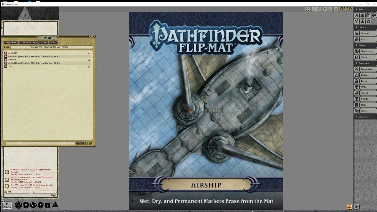 Fantasy Grounds - Pathfinder RPG - Pathfinder Flip-Mat - Airship screenshot 1