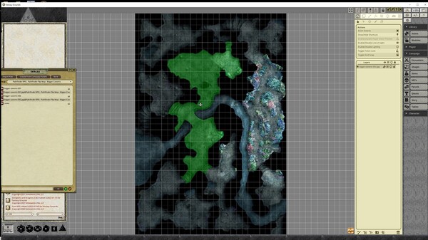 Fantasy Grounds - Pathfinder RPG - Pathfinder Flip-Mat - Bigger Caverns