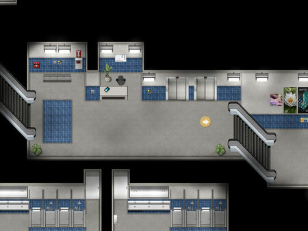 Screenshot z RPG Maker MZ - KR Transportation Station - Subway and Train Tileset Screenshot z RPG Maker MZ - KR Transportation Station - Subway and Train Tileset