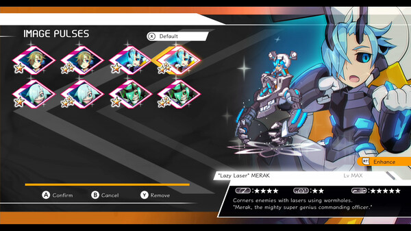 Azure Striker GUNVOLT 3 - EX Image Pulses: Merak and Teseo pack