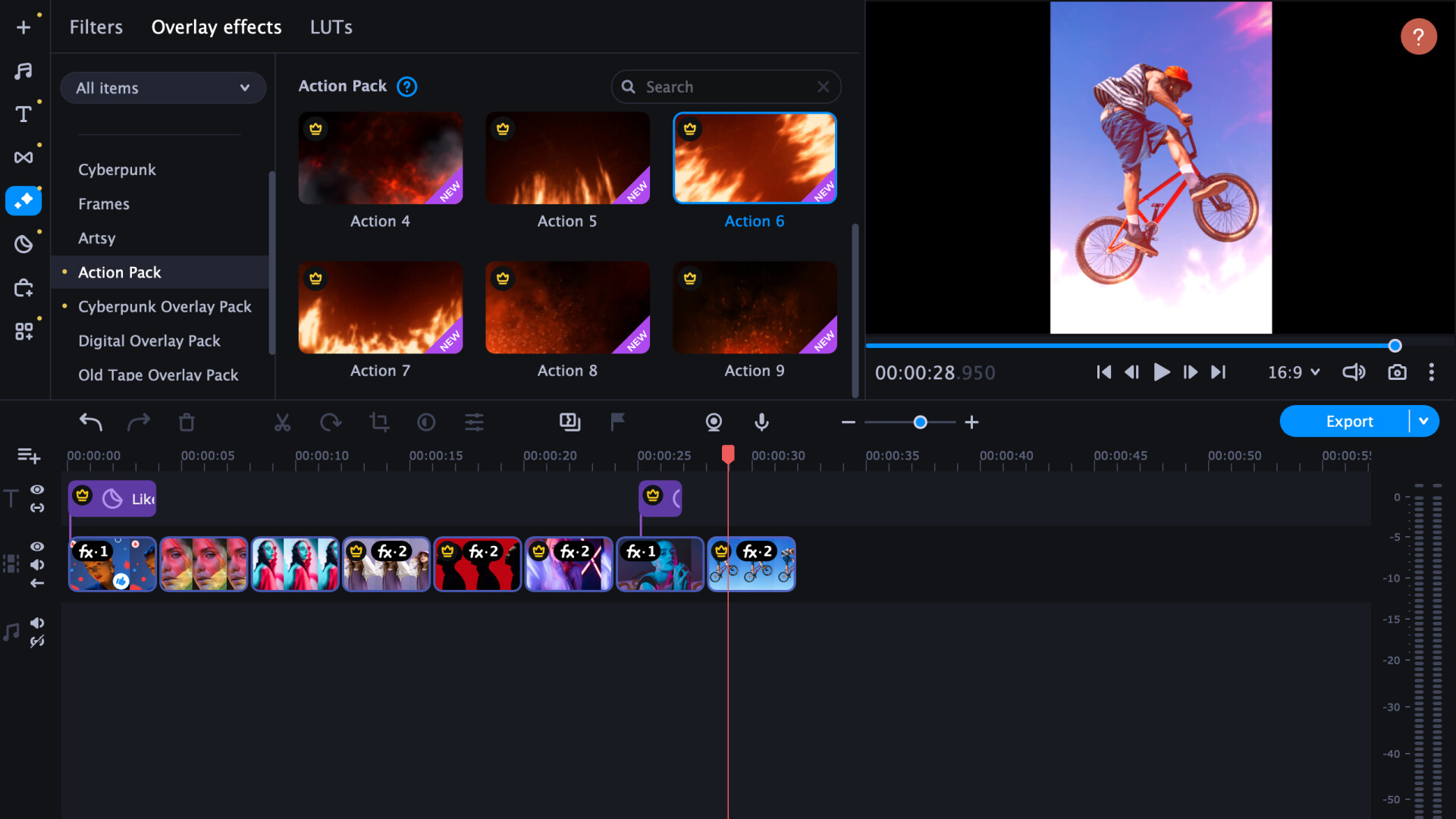 Movavi Video Editor 2023 - Action Pack Featured Screenshot #1