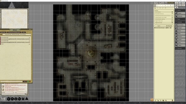 Fantasy Grounds - Pathfinder RPG - Pathfinder Flip-Mat - Arcane Library