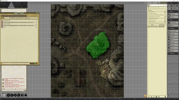 Fantasy Grounds - Pathfinder RPG - Pathfinder Flip-Mat - Cavernous Lair