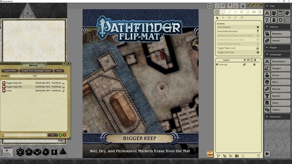 Fantasy Grounds - Pathfinder RPG - Pathfinder Flip-Mat - Bigger Keep