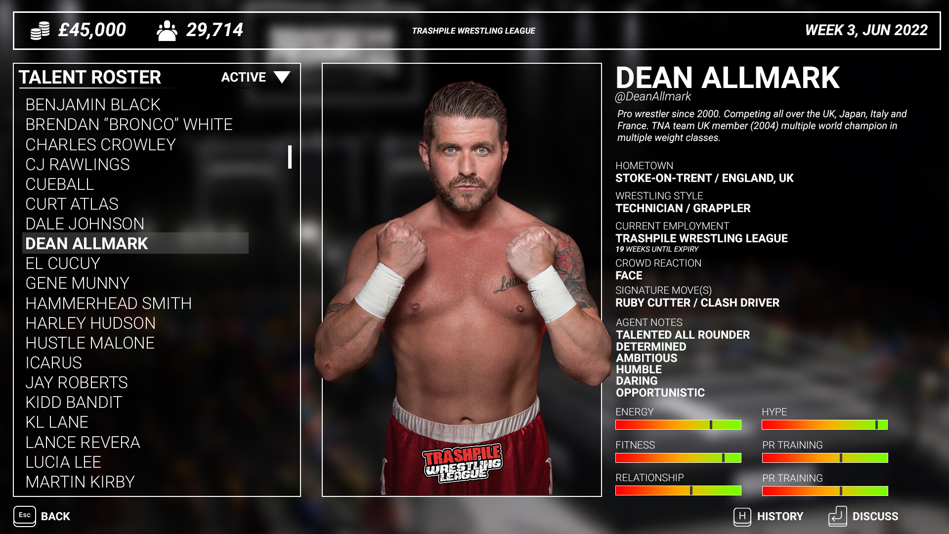 Main Event: Wrestling Manager screenshot #3