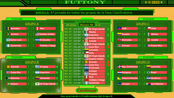 Screenshot z Futtony y el Copón Mundial