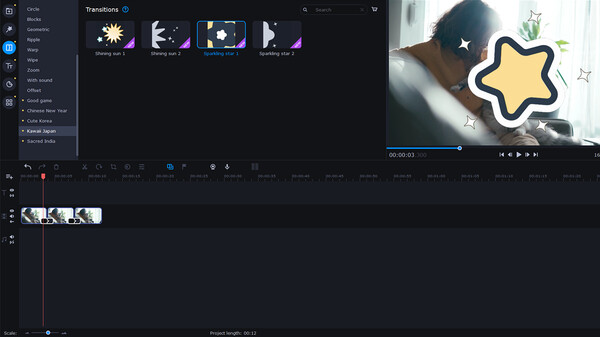 Screenshot z Movavi Video Suite 2023 - Eastern World Set Screenshot z Movavi Video Suite 2023 - Eastern World Set