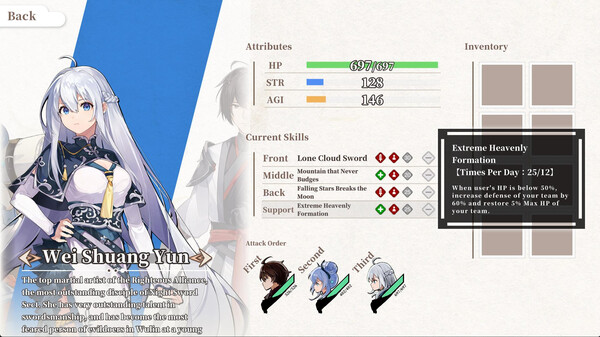 Screenshot z Blades of Jianghu: Ballad of Wind and Dust