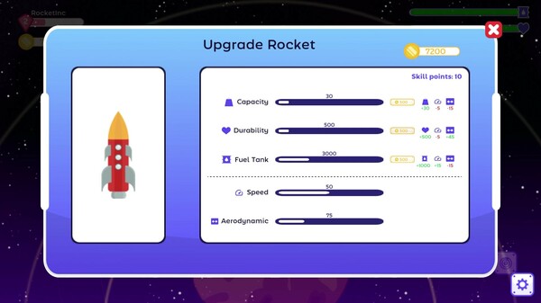 Screenshot z Rocket Inc