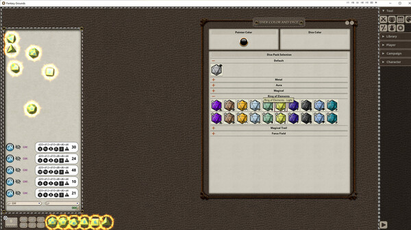 Fantasy Grounds - Ring of Elements Dice Pack