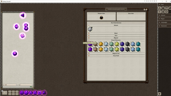 Fantasy Grounds - Ring of Elements Dice Pack