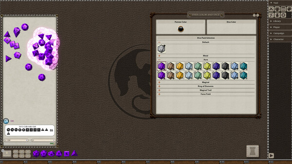 Fantasy Grounds - Aura Dice Pack