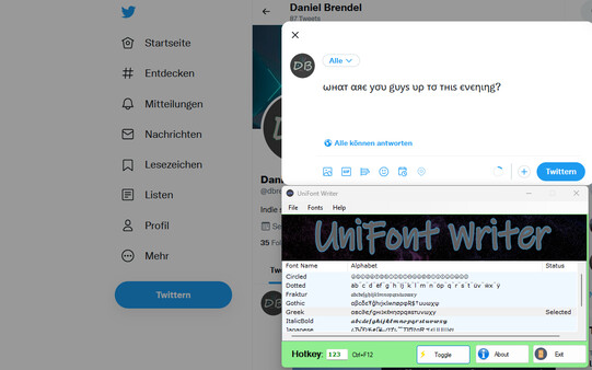 UniFont Writer screenshot 4