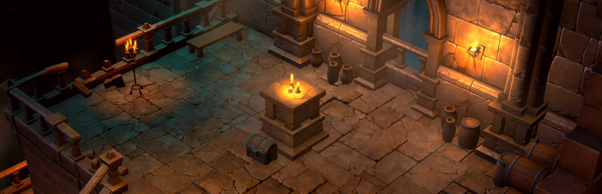 Hidden Dungeon Top-Down 3D