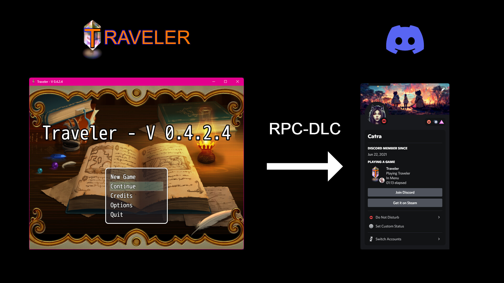 Discord RPC for Travelerのスクリーンショット 1