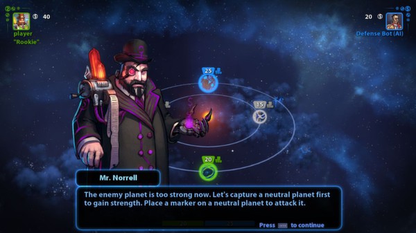Screenshot z Planets Under Attack