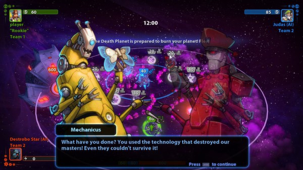 Screenshot z Planets Under Attack