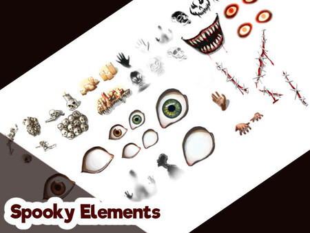 Screenshot z RPG Maker MZ - KR Horror Kit Tileset Screenshot z RPG Maker MZ - KR Horror Kit Tileset