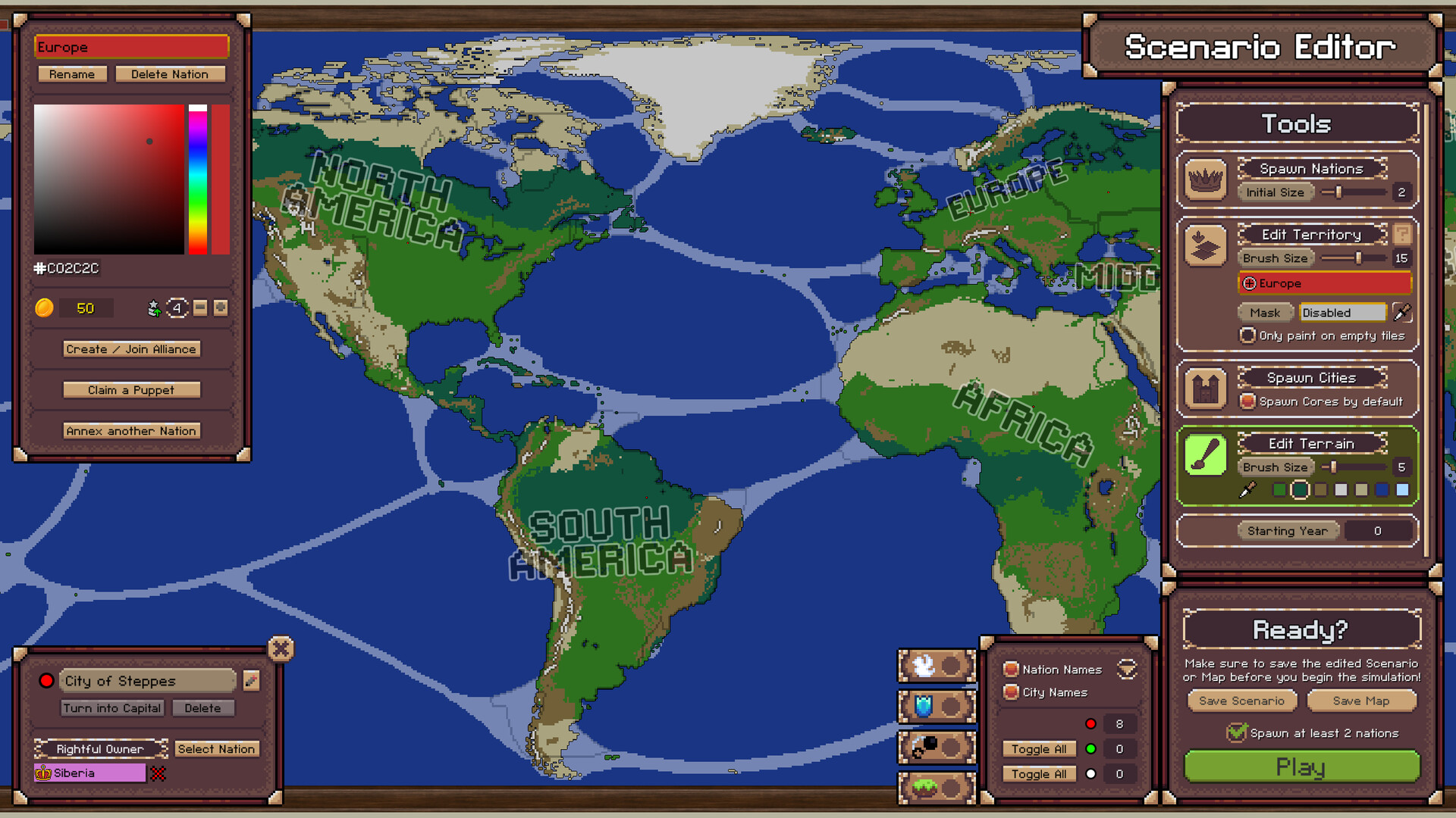 screenshot of Ages of Conflict: World War Simulator 3