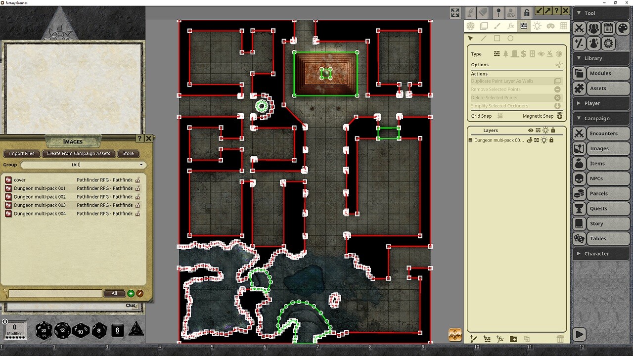 Fantasy Grounds - Pathfinder RPG - Pathfinder Flip-Mat - Dungeons Multi-Pack Featured Screenshot #1