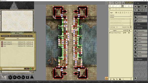 Fantasy Grounds - Pathfinder RPG - Pathfinder Flip-Mat - Bigger Bridge