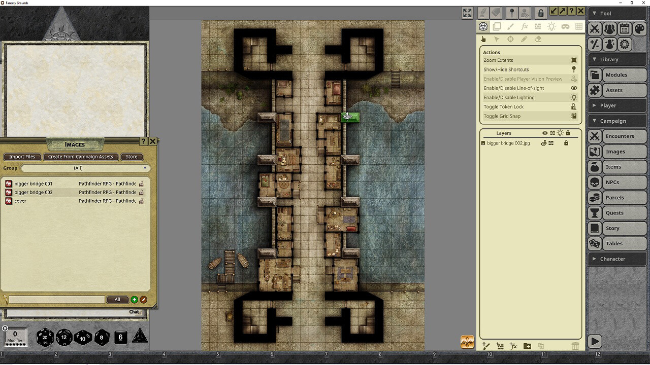 Fantasy Grounds - Pathfinder RPG - Pathfinder Flip-Mat - Bigger Bridge screenshot 1