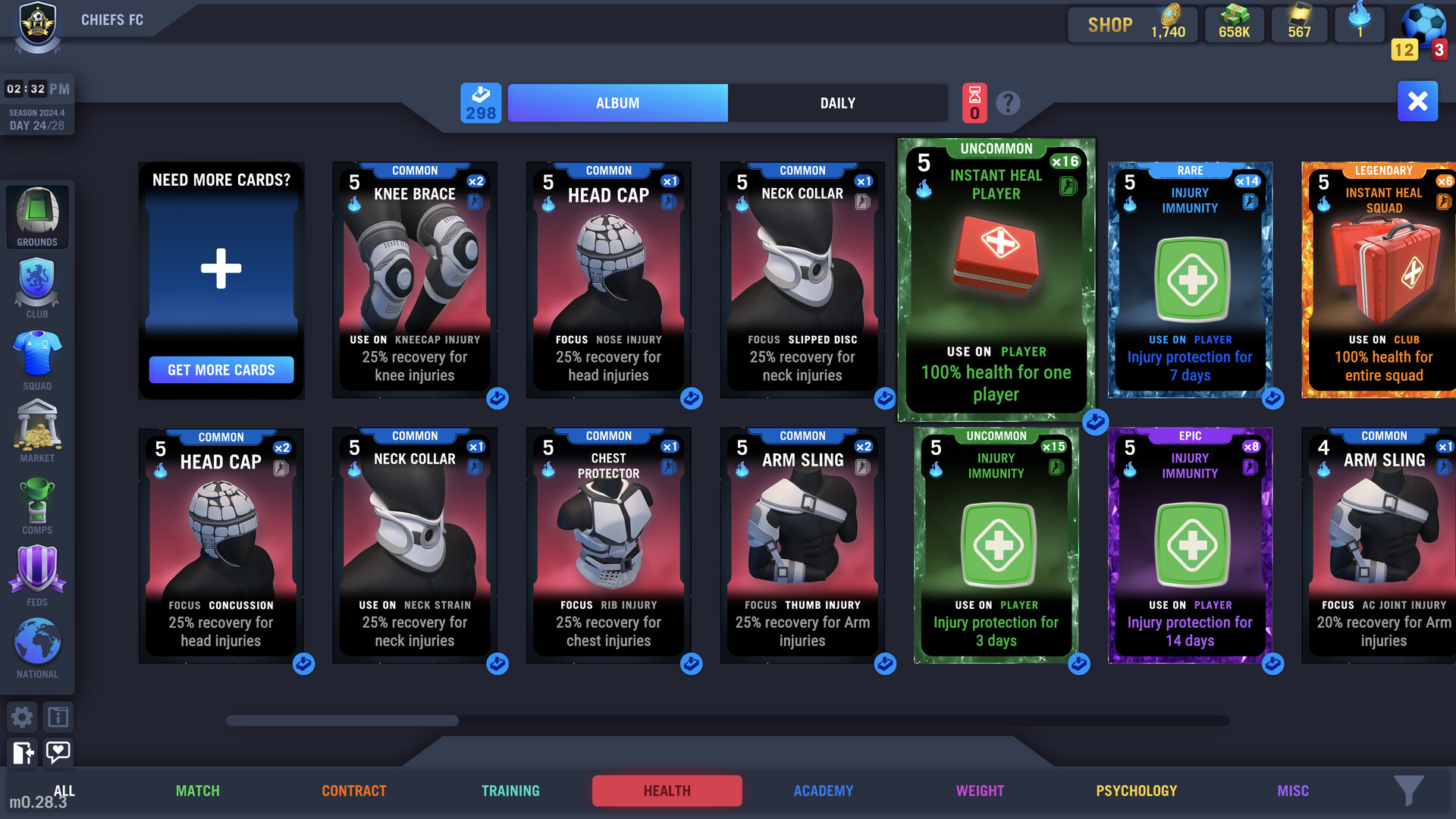 Blackout Football Manager screenshot #2