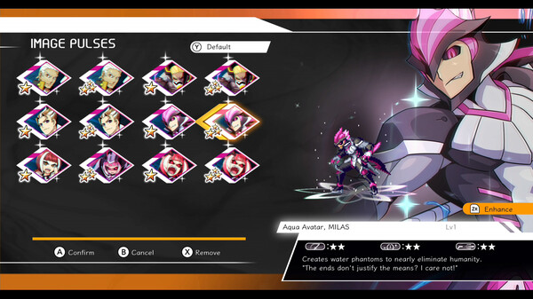 Azure Striker GUNVOLT 3 - EX Image Pulses: Carrera, Gibril, and Milas pack