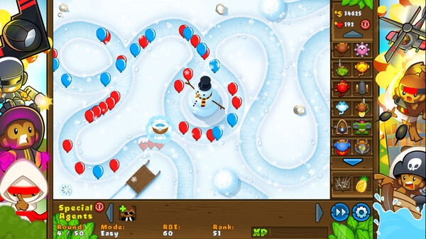 Screenshot z Bloons TD 5 - Classic Ice Tower Skin