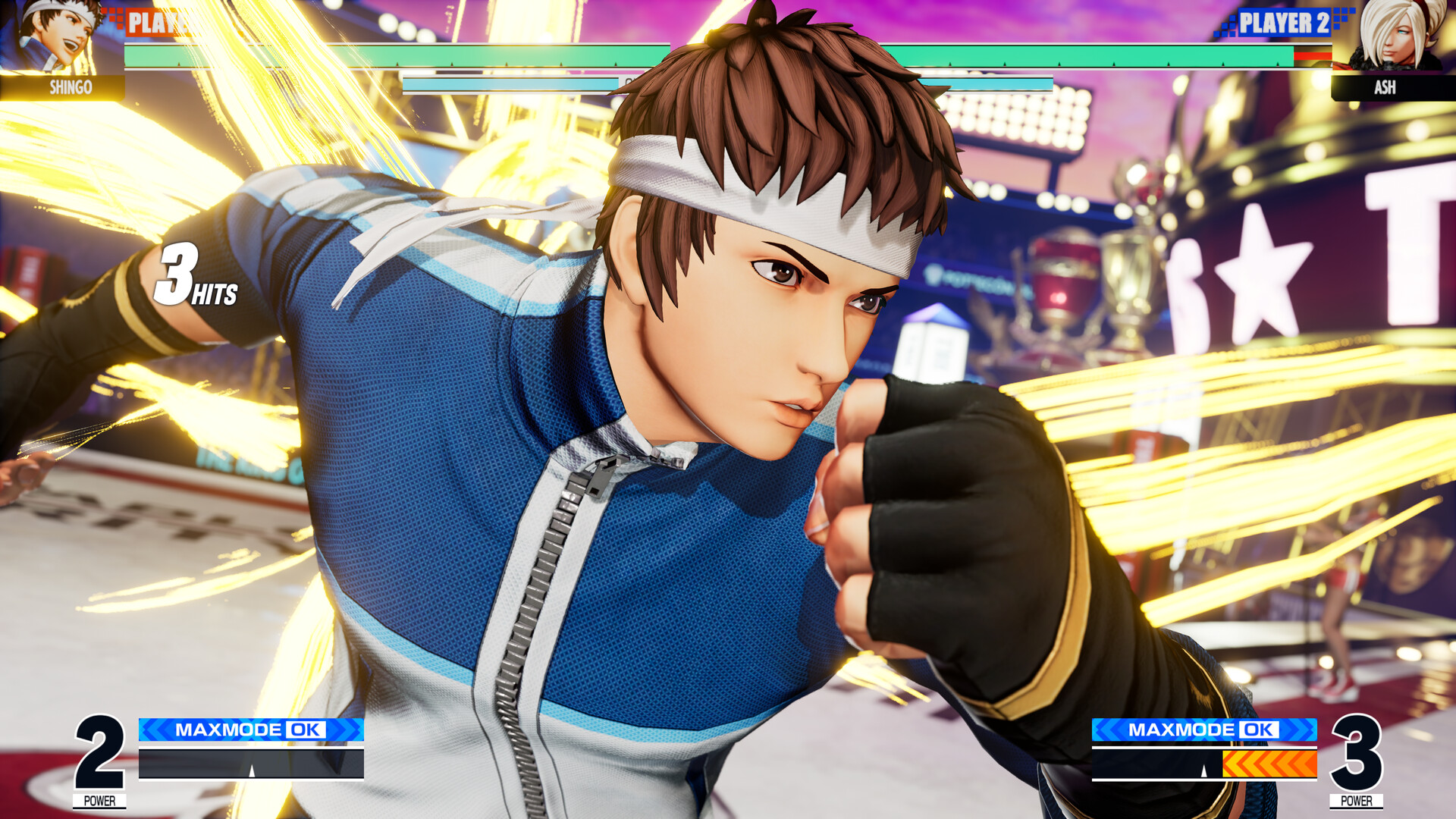 KOF XV DLC Character "SHINGO YABUKI" Featured Screenshot #1