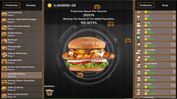 Idle Hamburgers Save the World screenshot 4